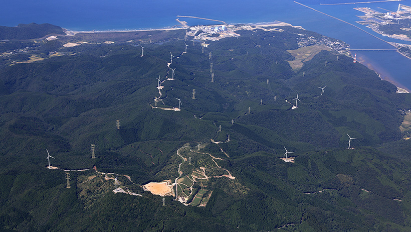 柳山ウインドファーム風力発電所の画像